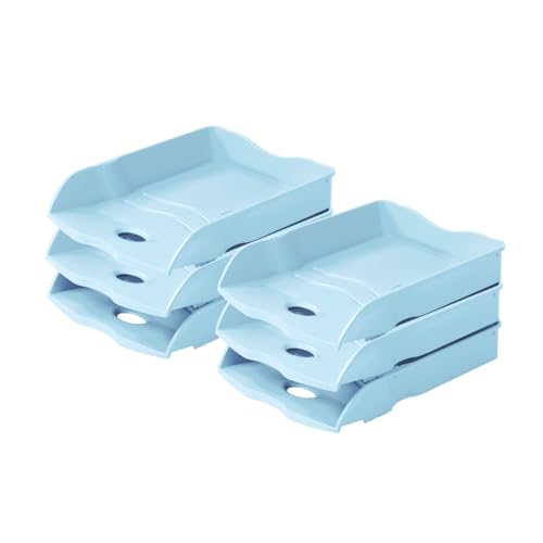 HAN Briefablage Re-LOOP - 6 STÜCK, 100% recycled, Dokumentenablage, Briefkorb, Briefhalter, Papierablage, bis Format DIN A4/C4 Unterlagen, 10298-884, pastellblau HAN Briefablage Re-LOOP - 6 STÜCK, 100% recycled, Dokumentenablage, Briefkorb, Briefhalter, Papierablage, bis Format DIN A4/C4 Unterlagen, 10298-884, pastellblau von HAN
