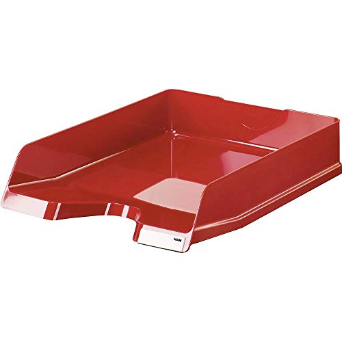 HAN Briefablage VIVA, DIN A4/C4, stapelbar, mit Clip, hochglänzend, rot, 3 Stück HAN Briefablage VIVA, DIN A4/C4, stapelbar, mit Clip, hochglänzend, rot, 3 Stück von HAN
