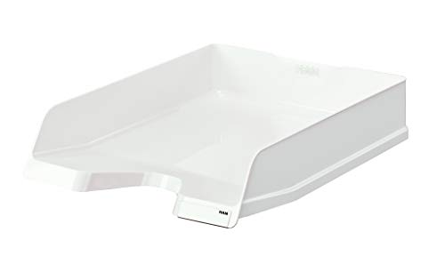 HAN Briefablage Viva, 5 STÜCK, stilvolle Elegante Design-Briefablage in Premium-Qualität. DINA4/C4, mit Beschriftungsclips, 10275-12, weiß, von HAN