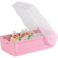 HAN CROCO Karteikasten DIN A7 für 900 Karteikarten rosa-transparent mit Deckel HAN CROCO Karteikasten DIN A7 für 900 Karteikarten rosa-transparent mit Deckel von HAN