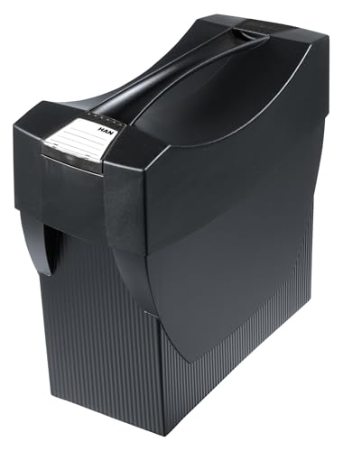 HAN Hängemappenbox SWING-PLUS KARMA mit Deckel, für 20 Hängemappen, 80-100% Recyclingmaterial, 19018-13, öko-schwarz HAN Hängemappenbox SWING-PLUS KARMA mit Deckel, für 20 Hängemappen, 80-100% Recyclingmaterial, 19018-13, öko-schwarz von HAN