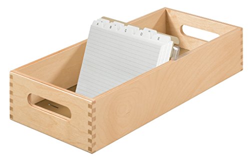 HAN Holz-Karteirog Für 1500 DIN A6 Quer Karteikarten Inkl. 1 Metallblattstütze, Mit Beschriftungsfeld Und Metallboden, FSC Zertifiziertes Holz, Hochwertige Premium Qualität, 1006-0, Naturholz HAN Holz-Karteirog Für 1500 DIN A6 Quer Karteikarten Inkl. 1 Metallblattstütze, Mit Beschriftungsfeld Und Metallboden, FSC Zertifiziertes Holz, Hochwertige Premium Qualität, 1006-0, Naturholz von HAN