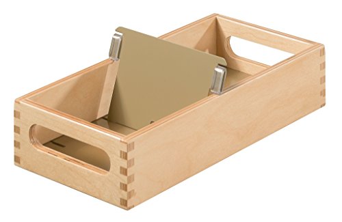 HAN Holz-Karteirog für 900 DIN A7 quer Karteikarten inkl. 1 Metallblattstütze, mit Beschriftungsfeld und Metallboden, FSC zertifiziertes Holz, hochwertige premium Qualität, 507-0, Naturholz HAN Holz-Karteirog für 900 DIN A7 quer Karteikarten inkl. 1 Metallblattstütze, mit Beschriftungsfeld und Metallboden, FSC zertifiziertes Holz, hochwertige premium Qualität, 507-0, Naturholz von HAN