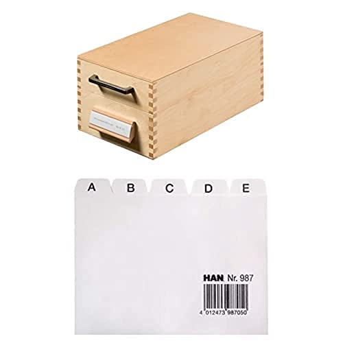 HAN Holz - quer Karteikarten inkl Leitkarte A7 Leitregister, Karteiregister, Register A - Z HAN Holz - quer Karteikarten inkl Leitkarte A7 Leitregister, Karteiregister, Register A - Z von HAN