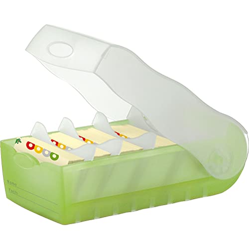 HAN Karteibox CROCO, DIN A8, fr 500 Karten, incl. 5 Sttzplatten, grn-transluzent HAN Karteibox CROCO, DIN A8, fr 500 Karten, incl. 5 Sttzplatten, grn-transluzent von HAN