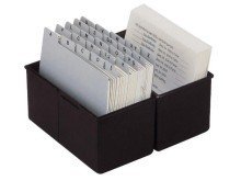HAN Karteibox DIN A5 quer, fr 450 Karten mit Stahlscharnier, schwarz HAN Karteibox DIN A5 quer, fr 450 Karten mit Stahlscharnier, schwarz von HAN