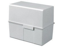 HAN Karteibox DIN A6 quer, fr 400 Karten mit Stahlscharnier, lichtgrau HAN Karteibox DIN A6 quer, fr 400 Karten mit Stahlscharnier, lichtgrau von HAN