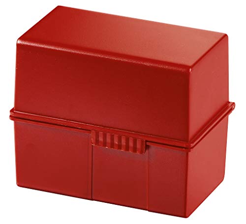 HAN Karteibox DIN A6 quer, für 400 Karten mit Stahlscharnier, rot, 976-17 HAN Karteibox DIN A6 quer, für 400 Karten mit Stahlscharnier, rot, 976-17 von HAN