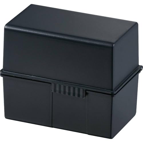 HAN Karteibox DIN A7 quer, es, attraktives Design für 300 Karteikarten mit Stahlscharnier und Schnappverschluss, schwarz, 977-13, 1 Stück HAN Karteibox DIN A7 quer, es, attraktives Design für 300 Karteikarten mit Stahlscharnier und Schnappverschluss, schwarz, 977-13, 1 Stück von HAN