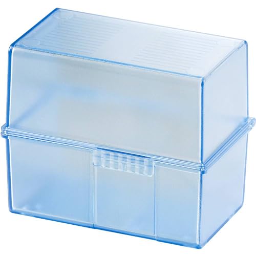 HAN Karteibox DIN A8 quer, Lernbox im modernen Design für 200 Karteikarten, inklusive 100 Karteikarten und A-Z Register, 979-64, transluzent-blau HAN Karteibox DIN A8 quer, Lernbox im modernen Design für 200 Karteikarten, inklusive 100 Karteikarten und A-Z Register, 979-64, transluzent-blau von HAN