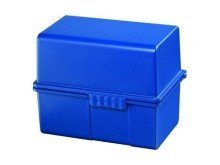 HAN Karteibox DIN A8 quer, incl. A-Z Register und 100 Karten, blau von HAN