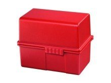 HAN Karteibox DIN A8 quer, incl. A-Z Register und 100 Karten, rot von HAN