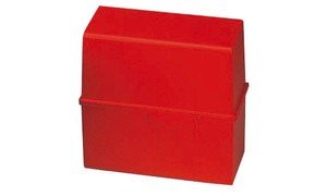 HAN Karteibox DIN A8 quer, mit A-Z Register und 100 Karten, rot, 978-17 von HAN
