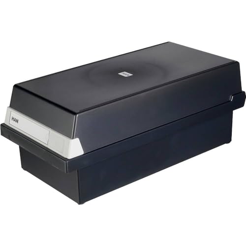 HAN Karteikasten DIN A6 quer, Lernbox, attraktives Design für 1.300 Karteikarten mit großem Beschriftungsfeld, 956-13, schwarz HAN Karteikasten DIN A6 quer, Lernbox, attraktives Design für 1.300 Karteikarten mit großem Beschriftungsfeld, 956-13, schwarz von HAN