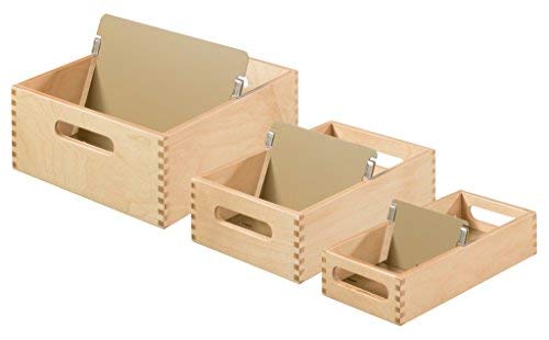 HAN Karteitrog aus Holz DIN A6 quer, für max. 900 Karten, Holz natur; Packungsinhalt: 900 Stück von HAN