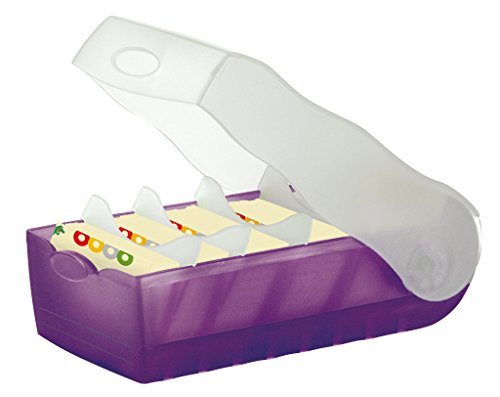 HAN Lernkarteibox CROCO, einfach Vokabeln lernen mit 5-Fächer-Lernsystem, DIN A8 Karteikasten für 500 Karten, inkl. 5 Stützplatten + 100 Lernkarten, Karteibox, Lernbox, 998-673, transluzent/lila HAN Lernkarteibox CROCO, einfach Vokabeln lernen mit 5-Fächer-Lernsystem, DIN A8 Karteikasten für 500 Karten, inkl. 5 Stützplatten + 100 Lernkarten, Karteibox, Lernbox, 998-673, transluzent/lila von HAN