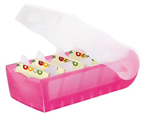 HAN Lernkarteibox CROCO, einfach Vokabeln lernen mit 5-Fächer-Lernsystem, DIN A8 Karteikasten für 500 Karten, inkl. 5 Stützplatten + 100 Lernkarten, Karteibox, Lernbox, 998-663, transluzent/pink HAN Lernkarteibox CROCO, einfach Vokabeln lernen mit 5-Fächer-Lernsystem, DIN A8 Karteikasten für 500 Karten, inkl. 5 Stützplatten + 100 Lernkarten, Karteibox, Lernbox, 998-663, transluzent/pink von HAN