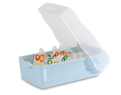 HAN Lernkarteibox CROCO, einfach Vokabeln lernen mit 5-Fächer-Lernsystem, DIN A7 Karteikasten für 900 Karten, inkl. 5 Stützplatten + 100 Lernkarten, Karteibox, Lernbox, 997-884, pastellblau HAN Lernkarteibox CROCO, einfach Vokabeln lernen mit 5-Fächer-Lernsystem, DIN A7 Karteikasten für 900 Karten, inkl. 5 Stützplatten + 100 Lernkarten, Karteibox, Lernbox, 997-884, pastellblau von HAN