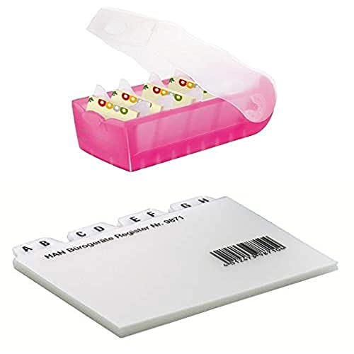 HAN Lernkarteibox CROCO, einfach Vokabeln lernen mit 5-Fächer-Lernsystem Register A - Z, DIN A7 quer HAN Lernkarteibox CROCO, einfach Vokabeln lernen mit 5-Fächer-Lernsystem Register A - Z, DIN A7 quer von HAN