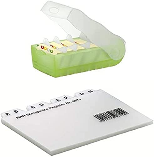 HAN Lernkarteibox CROCO, einfach Vokabeln lernen mit 5-Fächer-Lernsystem + HAN Register A - Z, DIN A7 quer HAN Lernkarteibox CROCO, einfach Vokabeln lernen mit 5-Fächer-Lernsystem + HAN Register A - Z, DIN A7 quer von HAN