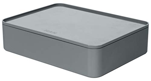 HAN Schubladenbox Allison SMART-ORGANIZER Utensilienbox mit Innenschale und Deckel/ Serviertablett, stapelbar, für Büro, Schreibtisch, Badezimmer, Küche, möbelschonende Gummifüße, 1110-19, grau HAN Schubladenbox Allison SMART-ORGANIZER Utensilienbox mit Innenschale und Deckel/ Serviertablett, stapelbar, für Büro, Schreibtisch, Badezimmer, Küche, möbelschonende Gummifüße, 1110-19, grau von HAN