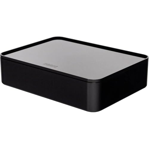 HAN Schubladenbox Allison SMART-ORGANIZER Utensilienbox mit Innenschale und Deckel/Serviertablett, stapelbar, für Büro, Schreibtisch, Badezimmer, Küche, möbelschonende Gummifüße, 1110-13, schwarz HAN Schubladenbox Allison SMART-ORGANIZER Utensilienbox mit Innenschale und Deckel/Serviertablett, stapelbar, für Büro, Schreibtisch, Badezimmer, Küche, möbelschonende Gummifüße, 1110-13, schwarz von HAN