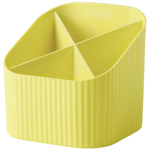 HAN Schreibtischköcher Re-X-LOOP - say yes to 100% recycled, modernes, junges Design für alle Schreibtischutensilien, gelb, 17238-915 von HAN