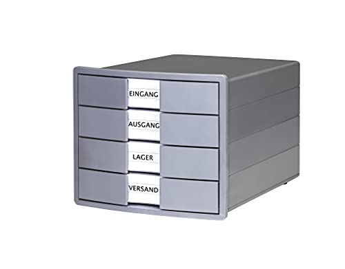 HAN 10128-18 Schubladenbox, Grau, 4 Schubladen HAN 10128-18 Schubladenbox, Grau, 4 Schubladen von Hanlesi