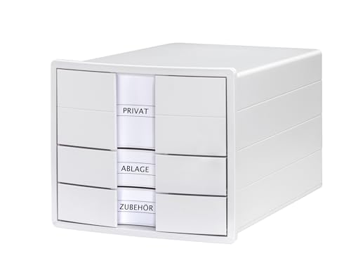 HAN Schubladenbox IMPULS 2.0 mit 3 geschlossenen Schubladen für DIN A4/C4 inkl. Beschriftungsschilder, Unterlagenbox, Boden mit Auszugsperre, möbelschonende Gummifüße, 1017-12, weiß HAN Schubladenbox IMPULS 2.0 mit 3 geschlossenen Schubladen für DIN A4/C4 inkl. Beschriftungsschilder, Unterlagenbox, Boden mit Auszugsperre, möbelschonende Gummifüße, 1017-12, weiß von Hanlesi