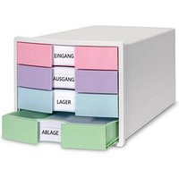HAN Schubladenbox IMPULS rosa, lila, blau, grün 1012-129, DIN A4, DIN C4 mit 4 Schubladen HAN Schubladenbox IMPULS rosa, lila, blau, grün 1012-129, DIN A4, DIN C4 mit 4 Schubladen von HAN