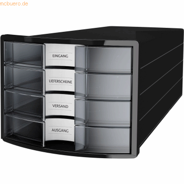 HAN Schubladenbox Impuls A4/C4 4 geschlossene Schubladen schwarz/trans HAN Schubladenbox Impuls A4/C4 4 geschlossene Schubladen schwarz/trans von HAN