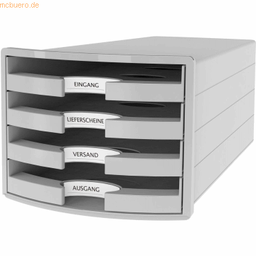 HAN Schubladenbox Impuls A4/C4 4 offene Schubladen lichtgrau HAN Schubladenbox Impuls A4/C4 4 offene Schubladen lichtgrau von HAN