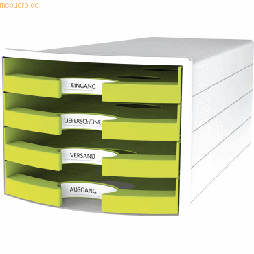 HAN Schubladenbox Impuls A4/C4 4 offene Schubladen weiß/Trend Colour l HAN Schubladenbox Impuls A4/C4 4 offene Schubladen weiß/Trend Colour l von HAN