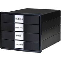 HAN Schubladenbox KARMA  schwarz 10128-13, DIN C4 mit 4 Schubladen von HAN