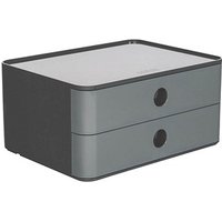 HAN Schubladenbox Smart Box ALLISON  granite grey 1120-19, DIN A5 mit 2 Schubladen von HAN