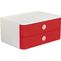 HAN Schubladenbox Smart Box ALLISON  rot 1120-17, DIN A5 mit 2 Schubladen von HAN
