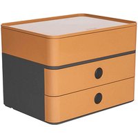 HAN Schubladenbox Smart Box plus ALLISON  caramel brown 1100-83, DIN A5 mit 3 Schubladen von HAN