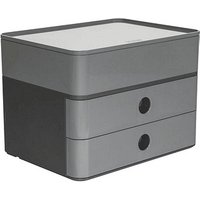 HAN Schubladenbox Smart Box plus ALLISON  granite grey 1100-19, DIN A5 mit 3 Schubladen von HAN