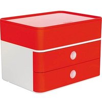 HAN Schubladenbox Smart Box plus ALLISON  rot DIN A5 mit 3 Schubladen von HAN