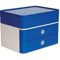 HAN Schubladenbox Smart Box plus ALLISON  royal blue 1100-14, DIN A5 mit 3 Schubladen von HAN
