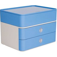 HAN Schubladenbox Smart Box plus ALLISON  sky blue 1100-84, DIN A5 mit 3 Schubladen von HAN