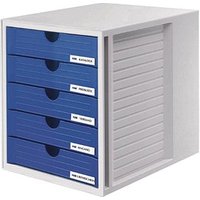 HAN Schubladenbox System-Box blau 1450-14, DIN C4 mit 5 Schubladen HAN Schubladenbox System-Box blau 1450-14, DIN C4 mit 5 Schubladen von HAN