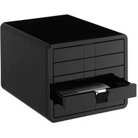 HAN Schubladenbox iBox  schwarz 1551-13, DIN C4 mit 5 Schubladen von HAN