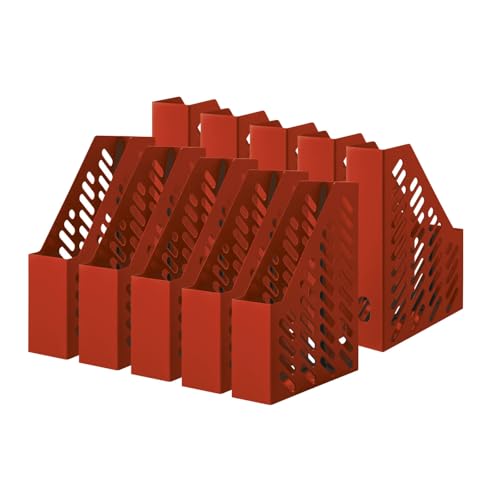 HAN Stehsammler KLASSIK – 10 STÜCK, moderner Stehsammler im zeitgemäßen Design. Funktional, hochwertig und schick bis Format DIN A4/C4, rot, 1601-17 von HAN