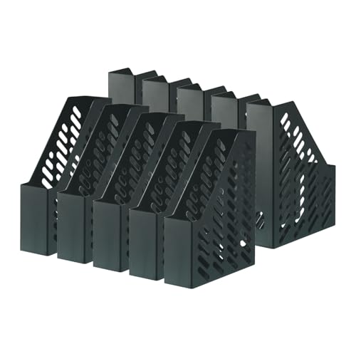 HAN Stehsammler KLASSIK – 10 STÜCK, moderner Stehsammler im zeitgemäßen Design. Funktional, hochwertig und schick bis Format DIN A4/C4, schwarz, 1601-13 von HAN