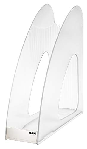HAN Stehsammler TWIN, 10 STÜCK, moderner Prospektständer, Zeitungsständer, standfest und funktional bis Format A4/C4, 1611-23, transparent-glasklar HAN Stehsammler TWIN, 10 STÜCK, moderner Prospektständer, Zeitungsständer, standfest und funktional bis Format A4/C4, 1611-23, transparent-glasklar von HAN