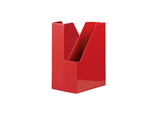 HAN Stehsammler i-Line – 2 STÜCK, eleganter, moderner High-End Stehsammler für Hefte, Zeitschriften und Mappen bis Format A4/C4, rot, 16501-17 von HAN