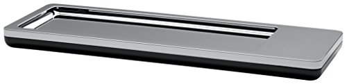 HAN Stiftschale i-Line CHROME – elegante, moderne Stiftablage mit Magnet für Büroklammern und rutschfestem Schaumstoffboden, 27650-88, chrome von HAN