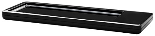 HAN Stiftschale i-Line CHROME, elegante, moderne Stiftablage mit Magnet für Büroklammern und rutschfestem Schaumstoffboden, 17650-13, schwarz von HAN