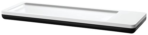 HAN Stiftschale i-Line CHROME – elegante, moderne Stiftablage mit Magnet für Büroklammern und rutschfestem Schaumstoffboden, 17650-32, weiß/schwarz von HAN
